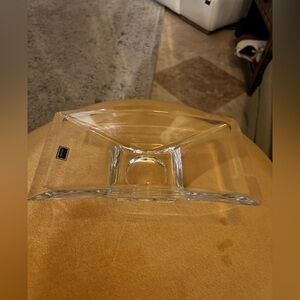 Nambe Rectangular Crystal Bowl 11 1/2" x 6 1/4" x 3" With Tags/Etched​​